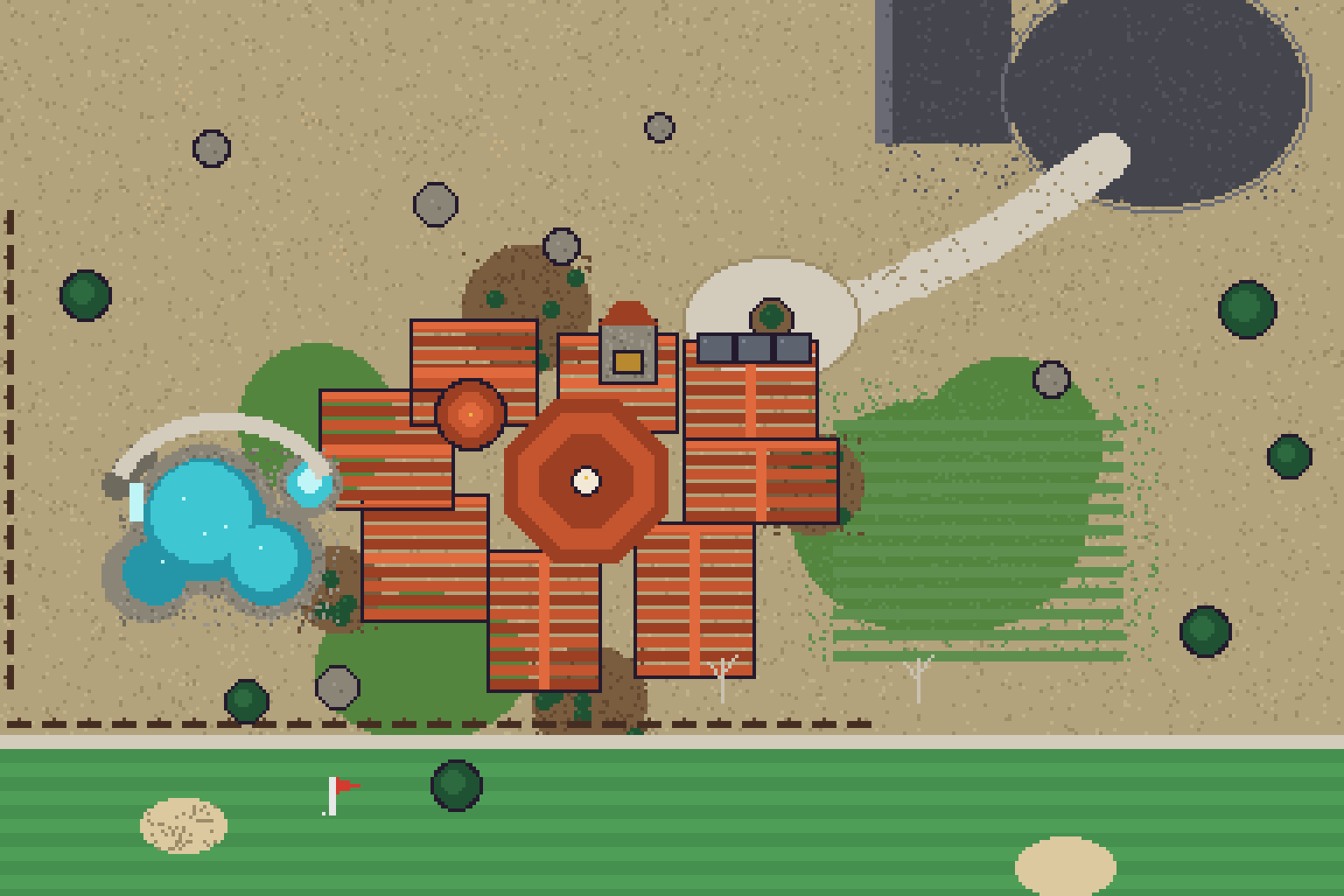 Top-down pixel map of the estate